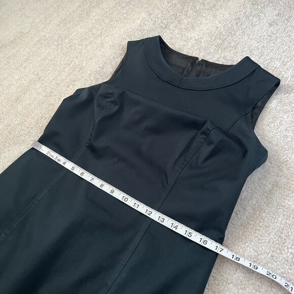 Brooks Brothers 346 Sleeveless Cotton Blend Midi Dress 8 - Picture 6 of 9